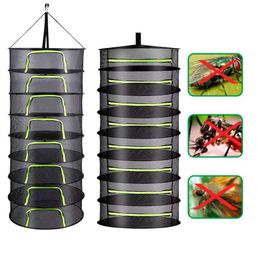 Organisation 28 Layers Drying Net For Herbs Fish Hanging Basket Folding Dry Rack Herb Vegetable Dryer Bag Mesh Flowers Buds Plants Organiser