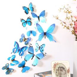 Wall Stickers 3D Butterfly Home Decor Kids Room Decoration Art Decals Wallpaper Living Bedroom