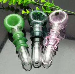Smoking Pipes Aeecssories Glass Hookahs Bongs Colourful 3-wheel large bubble concave smoke pot