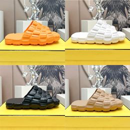 2023 Luxury Slippers Cloud Slides Brand Designers Ladies Platform Orange Rubber Sandals F Slide Sandal Lovely Sunny Beach Woman Men Mules