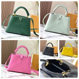 Luxury Handbag Fashion Genuine Leather Tote Bag Women Classic Shoulder Crossbody Bags Removable Strap Hardware Wallet