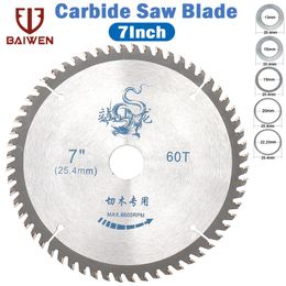 Parts 7 inch Carbide Wood Saw Blades Woodworking Cutting Disc Multifunction Circular Tipped Wood Cutter Wheel for Bench Grinder