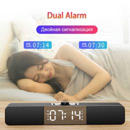 Portable Speakers LED Soundbar TV Bluetooth Speaker Portable Wireless Speakers USB Clock Powerful High BoomBox Bass Sound Bar AUX HIFI FM Radio