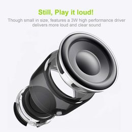 Portable Speakers Mini Bluetooth Speaker Metal Heavy Bass Outdoor 5.0 IPX7 Waterproof Portable Wireless Audio A106PRO Music Player Speakers