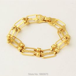 Link Bracelets Arrival Wide11MM Trendy Unique Ball Chain Gold Colour Fashion Men Women Jewellery Wholesale