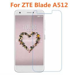 Protetores de tela de telefone celular ZTE Blade A512 Vidro temperado 9H Protetor de tela à prova de explosão de filme de alta qualidade para ZTE A512 P230406 P230407