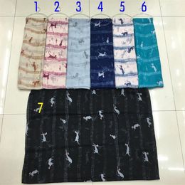 New Arrival Fashion Newest Musical Note And Cat Print Scarf Animal Pattern Shawl Hijab Wrap Symbol183j