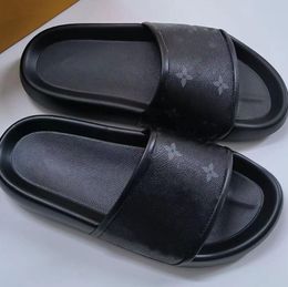 NEW Sandals Slippers Slides Casual Shoe Flat Slide Designer Women Slipper Flip Flop Luxury Brand lightweight house black sandals for men