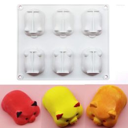 Baking Moulds 3D Pig Mousse Cake Silicone Mold Cute Piggy Pan For French Dessert Soap Candle Chocolate Cheesecake Kitchen Accessories