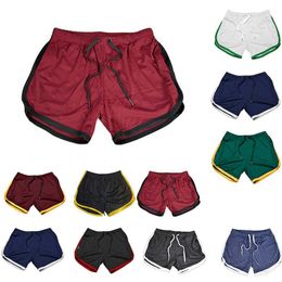 Men's Shorts 2023 Men's Sports Gym Athletic Shorts Middle Trousers Elastic Band Sports Man Middle Soft Cotton Blend Running Z0504