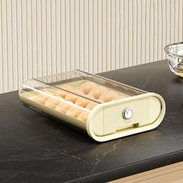 Storage Bottles Egg Box Transparent Visible Tray Easy Access Wide Opening Food Grade Drawer Rolling Type Fridge Holder