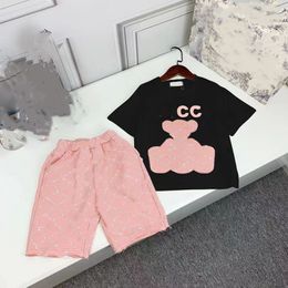 Baby Boys Brand Girls Designer Clothes Outfit Suit Children Summer Cotton 2T-12T Years Kids Boys Clothes Sets Lapel Tops T-shirt Shorts