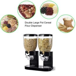 Organization 2L/4L Plastic Food Storage Containers Cereal Dispenser Bottle Multigrains Storage Cans for Nuts Candy Kitchen Storage Tools