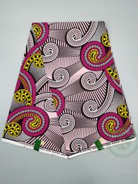 Fabric New Hot Sale African Wax Fabric Cotton Material Nigerian Ankara Block Prints Batik High Quality Sewing Cloth