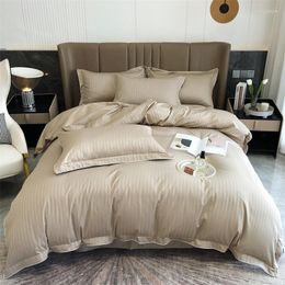 Bedding Sets 2023 Est Four-piece Fashion Cotton Double Household Bed Sheet Quilt Cover Animal Print Comfortable Solid Beige Color