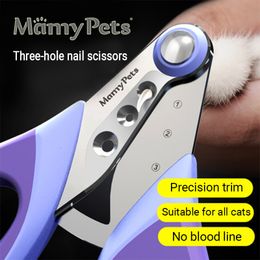 Other Cat Supplies MAMY PETS Porous Nail Clippers For Professionals Claw Sharpener Dogs Round Hole Cutter Grooming Care 230503