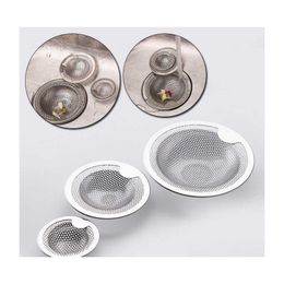 Colanders Strainers S/M/L To The Stainless Bath Hair Catcher Stopper Shower Drain Hole Philtre Trap Kitchen Metal Sink Drop Deliver Dhh2G