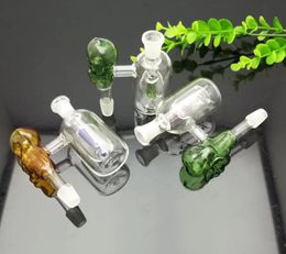 Smoking Pipes Aeecssories Glass Hookahs Bongs Colored skeleton glass external filter pot