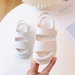 Sandals Solid Baby Boys Girls Beach Shoes Closed Toe Sandals For Kids Summer Soft Breathable Loop Casual Children Sandals