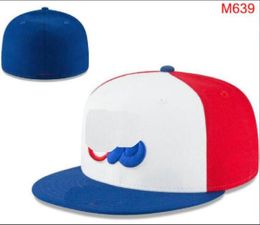 2023 Men's Baseball Fitted Hats Sox LA LS Classic Red Black Colour Hip Hop Expos Sport Full Closed Design Caps Chapeau 05 Stitch Heart " Series" " Love Hustle Flowers