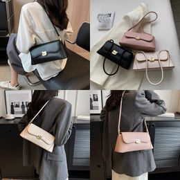 Nxy Luxury Brand Design Simple Small Pu Leather Underarm Armpit Bag Women Summer Fashion Shoulder Side Handbag and Purses 230424