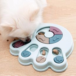 Toys Dog Toys Puzzle Toys Slow Feeder Interactive Food Dispenser Slowly Eating Nonslip Bowl Pet Accessories Cat Dogs Training Game