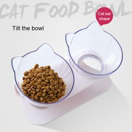 Feeding Double Cat Dog Bowls With Raised Stand NonSpill Cat Water Bowl for Cat Food Bowls for Dog Feeder for Small Cat Dog TUE8