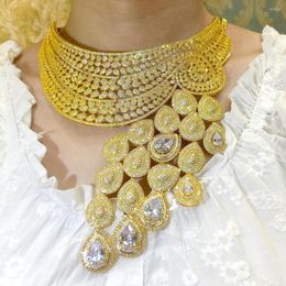 Necklace Earrings Set KellyBola High Quality Sparkly Luxury Princess Bridal Big Bangle Ring Jewellery Brides Wedding Jewellery