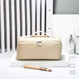 Cosmetic Bags Cases Makeup Bags Female Toiletry Bags HighCapacity Travel Cosmetic Bag Portable Leather Bathroom Washbag Cosmetic Case Storage Pouch Z0504