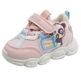 Athletic Outdoor Kruleepo 2023 Cartoon Panda Casual Shoes Infant Boys Baby Girls Sports Sneakers Newborn Kids Air Mesh Breathable Schuhe Mules AA230503