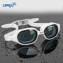 goggles COPOZZ Swimming Goggles Myopia 0 -1.5 to -7 Men Women Anti fog UV Waterproof Swimming Glasses Diopter Swim Eyewear 230503