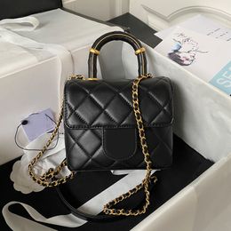 Designer Mini Flap Bag Lambskin Chain Bag 10A Mirror Quality Crossbody Bag With Box C042