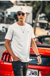 Men's T-Shirts Y0012 Men's summer fashion brand splash-ink printing casual 220g heavy cotton short-sleeved T-shirt 230504