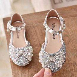 Girl's Sequined Princess Children's Summer Single Shoe Sandals Kids Baby Girls Performance Party Dance Shoes