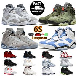 2024 Basketball Shoes Jumpman 6 6s University Blue Red Oreo Georgetown Midnight Navy Cactus Jack Black Infrared mens trainers outdoor sports sneakers size 36-47