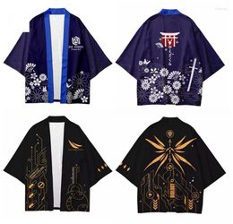 Ethnic Clothing GAME Honkai Impact 3 Cardigan Japanese Kimono Haori Yukata Cosplay Women/Men Summer Shirt Short Sleeve Streetwear Loose