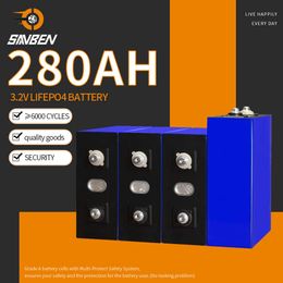 3.2V 280AH LifePO4 Rechargeable Lithium iron phosphate Battery Hot Sale Cell For RV Vans Campers EV Boats Yacht Golf Carts