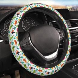 Steering Wheel Covers Dinosaur Cute Cover Universal 15 Inch Car Accessories Protector For Women Men Girls