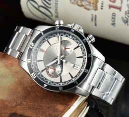 Top Famous Brand 44mm Automatic Quartz Movement Mens Watches Stainless Steel Watch Band Sapphire Lens Luxury Watch