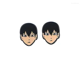 Stud Earrings Japanese Anime Haikyuu Volleyball Boys Accessories Alloy Cartoon Figues Ear Rings For Women Men Jewlery Wholesale