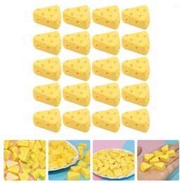 Party Decoration 50 Pcs Simulation Cakes Cheese Pretend Play Kitchen Miniature Food House Ornaments Pography Props Model Head