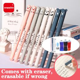 Ballpoint Pens 30 Pcsset 035mm Kawaii Erasable for Writing Notebooks Girls Cute Gel Office Accessories School Supplies Stationery 230503