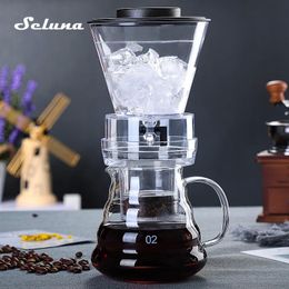 Tools Ice Drip Coffee Pot Glass Coffee Maker Regulatable Dripper Philtre Cold Brew Pots Iced Brewer Percolators Dutch Coffee Machine