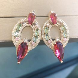 Dangle Earrings Bilincolor Fashion Red Earring For Women Wedding