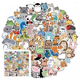 Wall Stickers Multi-use Cartoon Decal Portable PVC Waterproof DIY Luggage Sticker Doodle 100Pcs