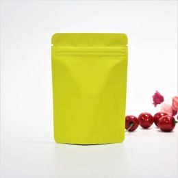 Quality Colorful Matte Stand Up Zip Lock Mylar Packaging Bags Aluminium Foil Zipper Standing Food Storage Bag for Snacks with Tear Notch