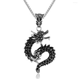 Pendant Necklaces Stainless Steel Chain 2023 Simple Charm Dragon For Women Men Jewelry Friends Gifts Items