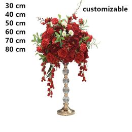 Decorative Flowers Artificial Flower Ball Orchid Plant Vine Wisteria DIY Wedding Table Center Decoration Platform Background Wall Window