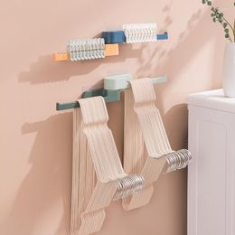 Hooks Clothes Hanger Storage Rotatable Punch-free Multifunctional Holder For Home Balcony Laundry Storages Rack Bathroom Accessories