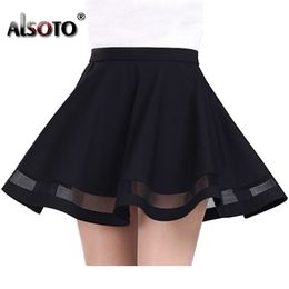 Skirts Summer women skirt Fashion elastic faldas ladies midi skirt Sexy Girls mini Pleated skirts saias etek jupe Korea clothes 230504